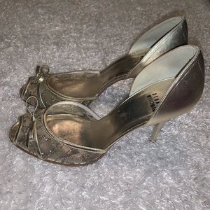 💫Stuart Weitzman Designer Gold Sheer Heels💫